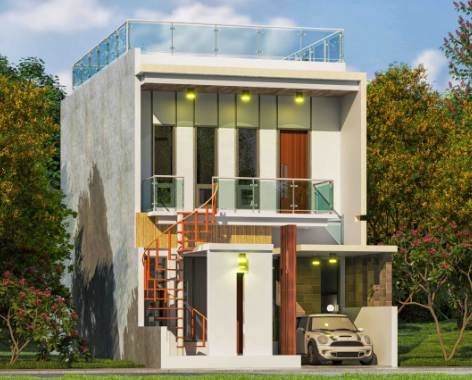 Desain Rumah 2 Lantai, Cukup Luas Untuk Keluarga Besar!