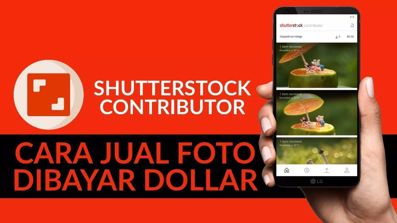 cara jual foto di Shutterstock